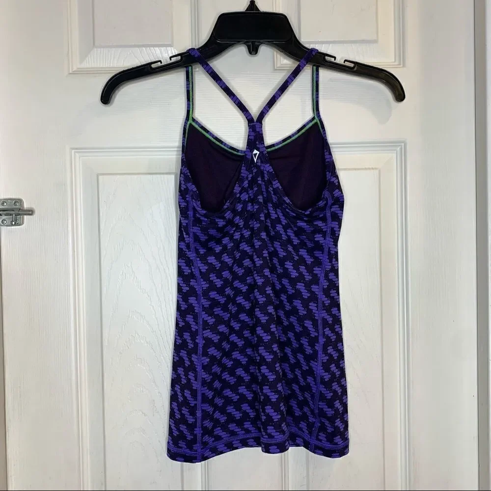 Ivivva tank top purple and black size 12